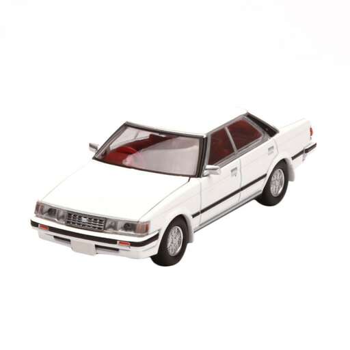 a white and silver car on a white background.