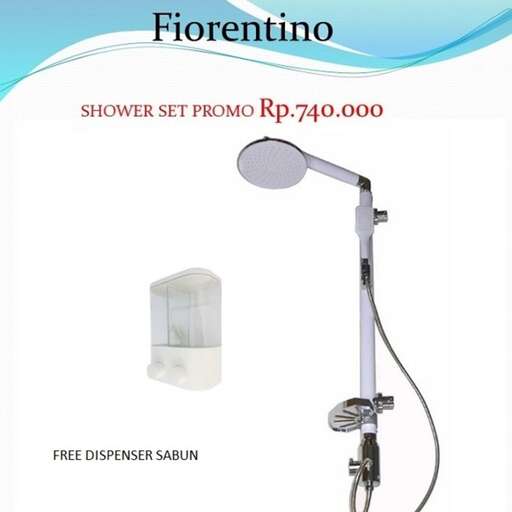 a shower head with a light and a glass container.