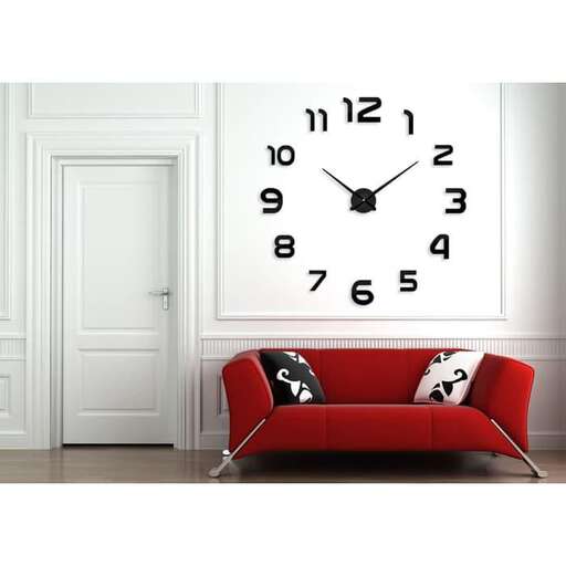 wall clock with a white wall clock