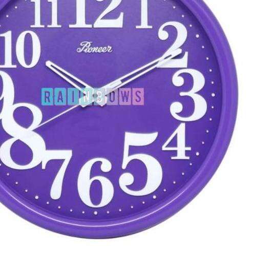 clock in purple