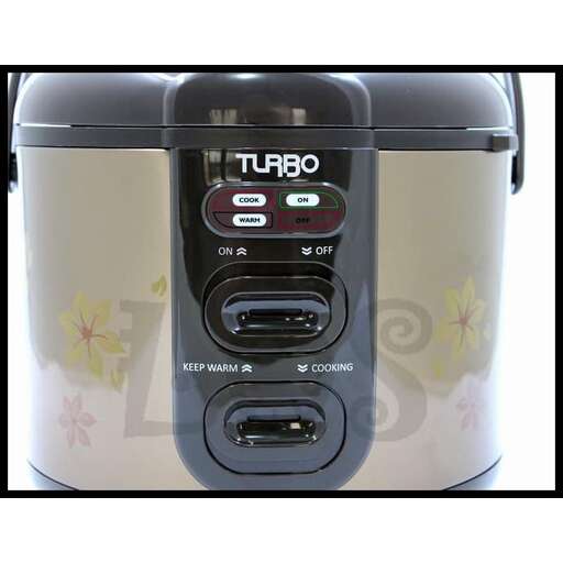 a toaster with a black and white background.