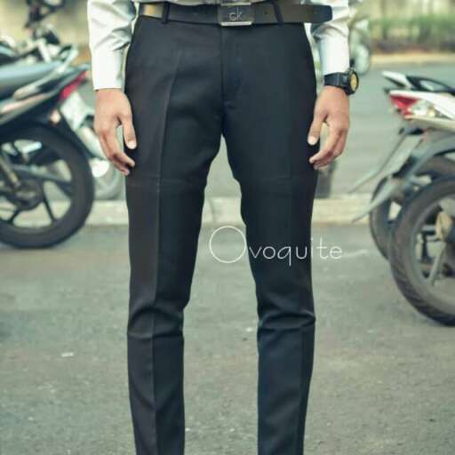 men's black pants with a white shirt