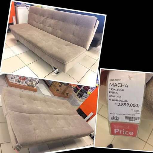 a couch that is in a store.