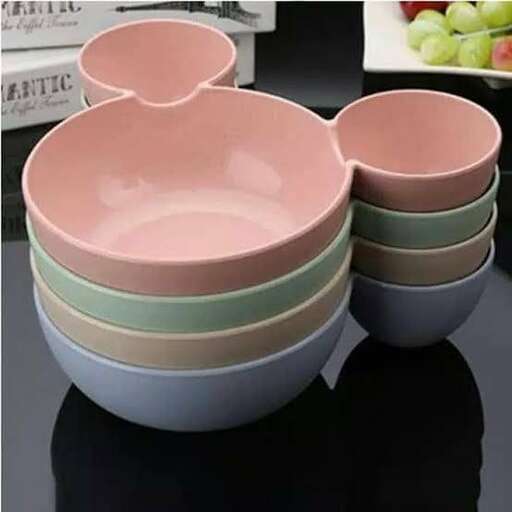 a set of bowls with a bowl on top.