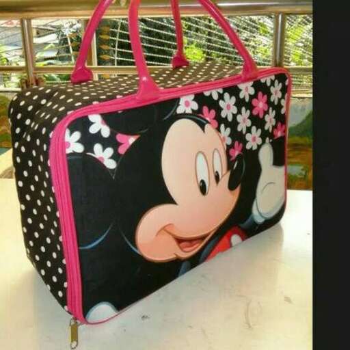 film character in a bag