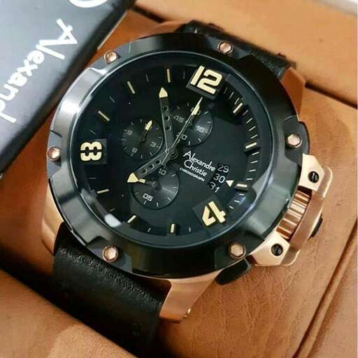 the watch of person is a luxury watch