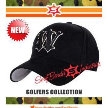 baseball cap with logo on the front