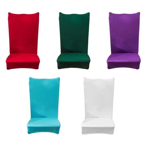 a row of colorful cushions isolated on white background