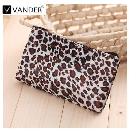 leopard print purse in black and white