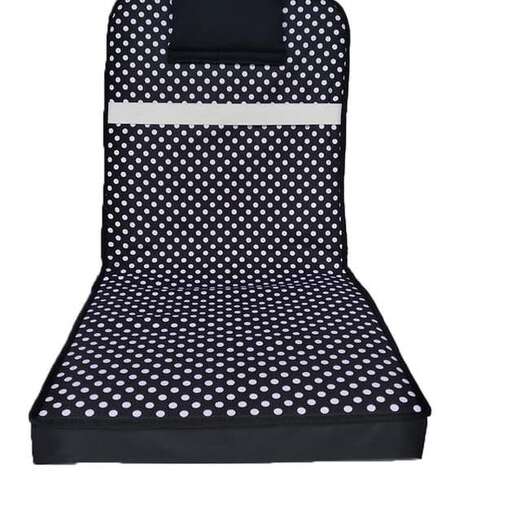 the chair is made from a pattern of polka dots.