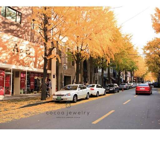 a street with cars parked on both sides of it.