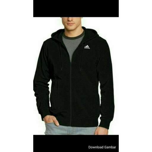 the black zip up jacket with a hoodie