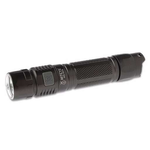 a flashlight that is not in use.
