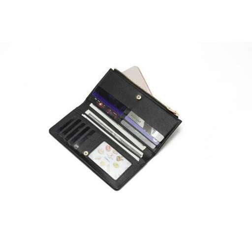 a wallet with a credit card in it.
