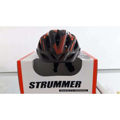 the helmet is a new black and red color.