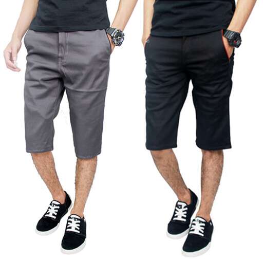 shorts with a black t - shirt