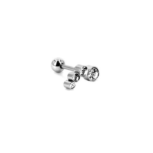 sterling silver earrings with a little bit of sparkle
