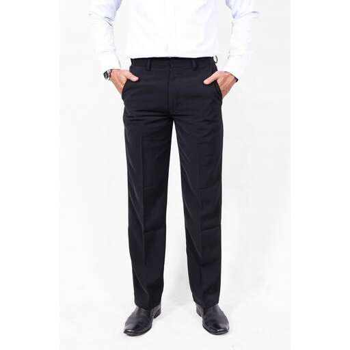 a pair of black trousers