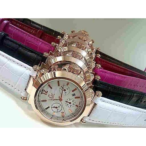 a watch with a watch on it is a watch with a black strap.