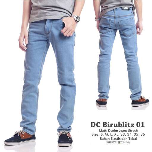 a pair of men's jeans with a t - shirt and a watch.