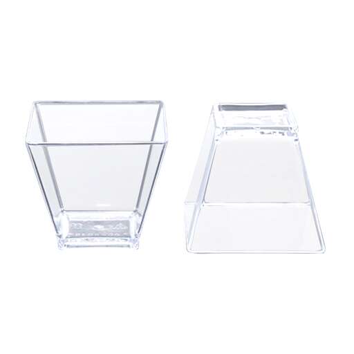 a glass of water with a base