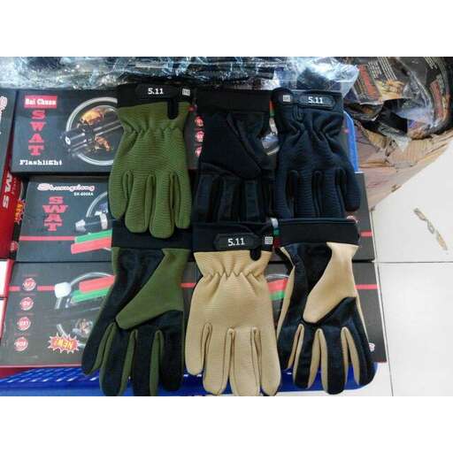 a selection of gloves on a table.
