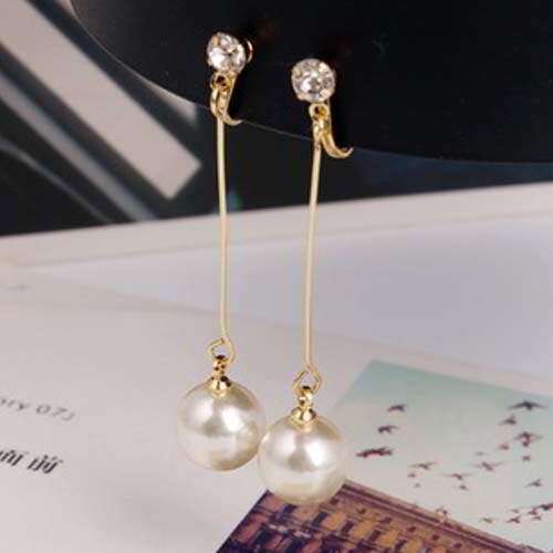 earrings with a pearl and pearl earring.