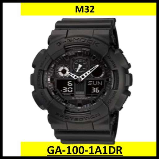 the black watch with the black dial