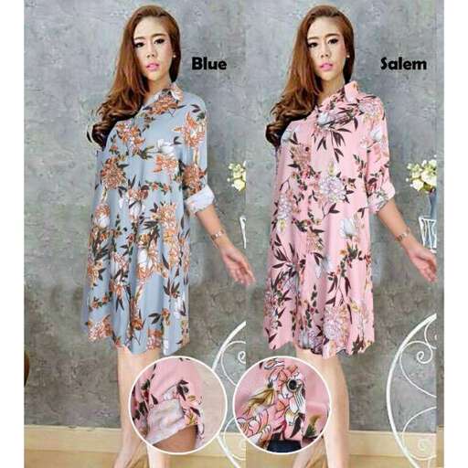 person is a floral dress with a floral print