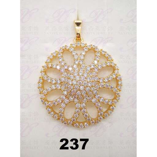 a gold ornament with diamonds.