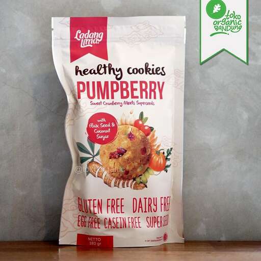 a bag of healthy cookies sitting on a table.