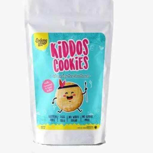 a bag of cookies with a bite out of it.