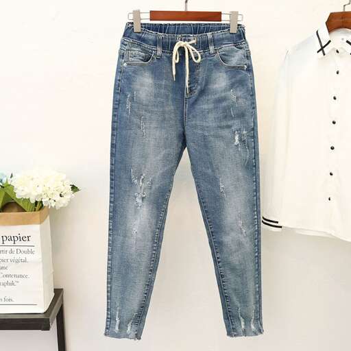 jeans with a zipper and a zipper
