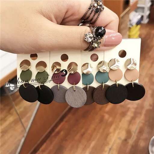 i'm going to make a card out of my new earrings.
