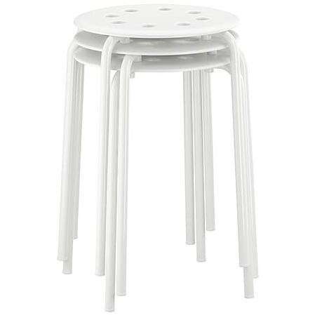a stool with a round top and a round stool.