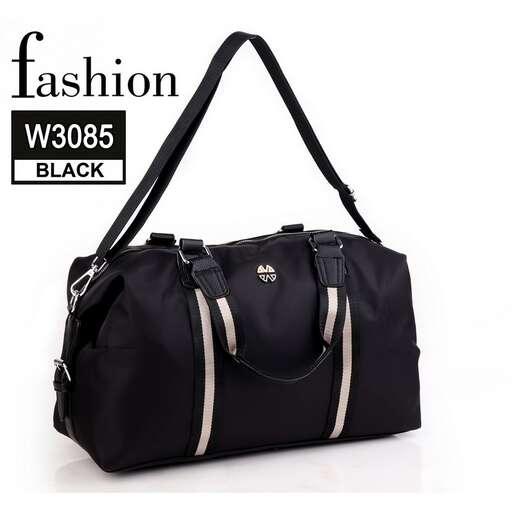 black bag with a zipper