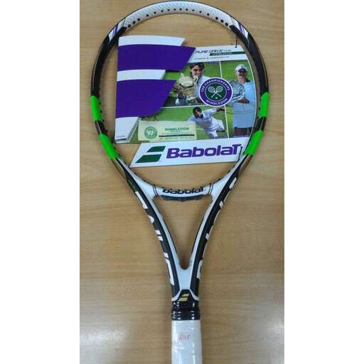 a tennis racket with a picture of a tennis player.