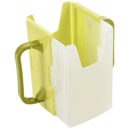 a yellow kitchen utensil with a handle