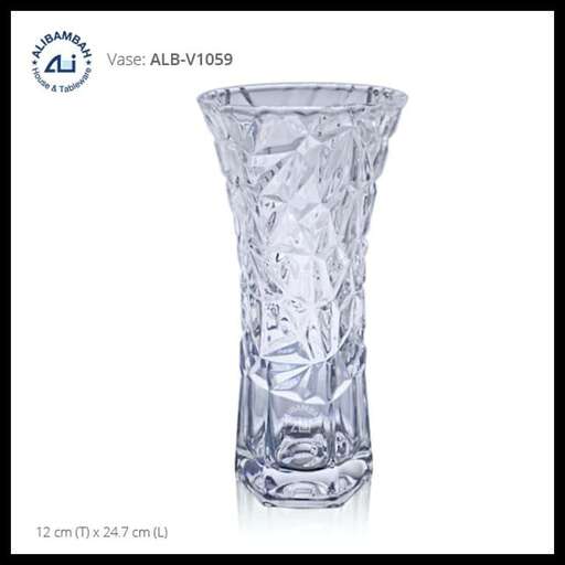 glass vase with a twist
