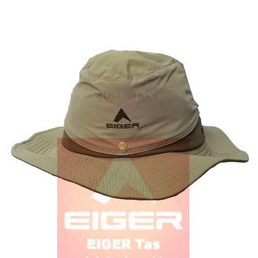 a hat with a logo on it.