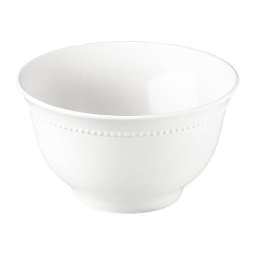 a bowl made of white porcelain
