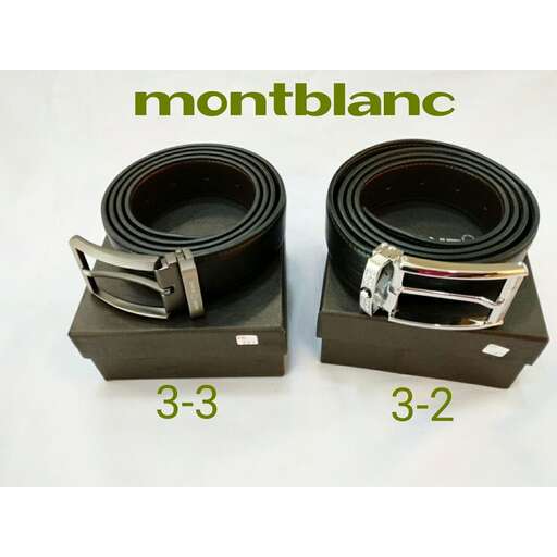 a pair of leather belts.