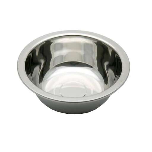 a silver bowl with a single bowl inside.