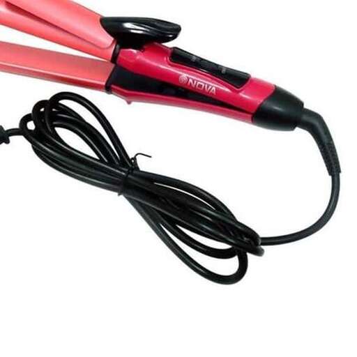 a pair of black and pink umbrellas with a black handle.