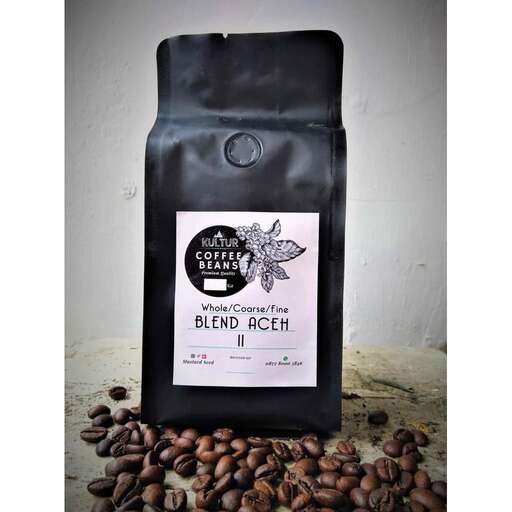 a bag of coffee beans