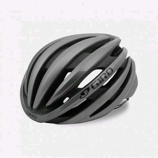 a helmet for the cyclist.
