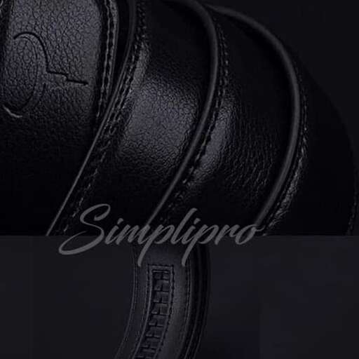 leather belt with a touch of gold