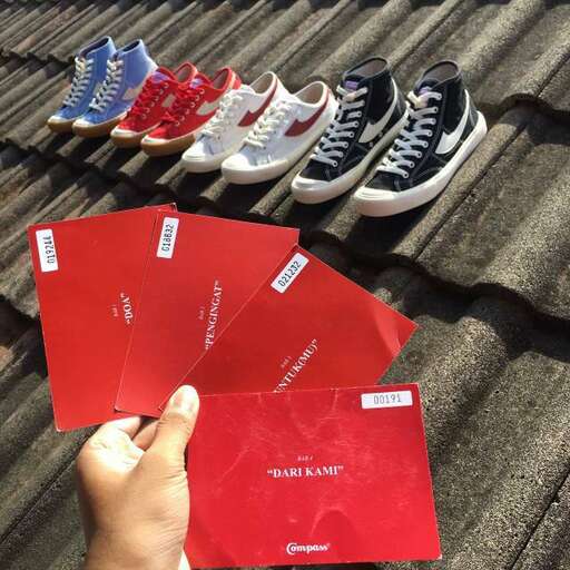 a selection of shoes from the collection.