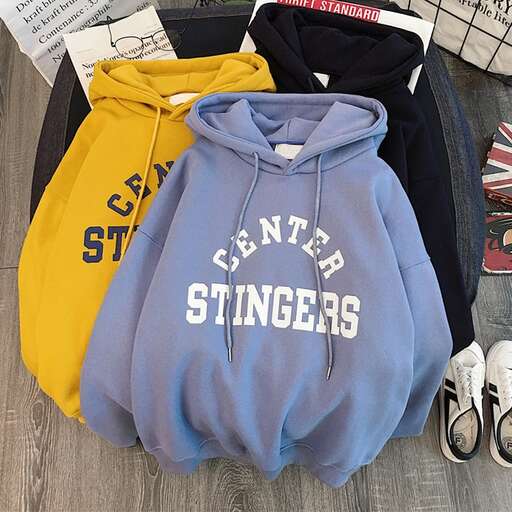 a selection of clothing that is available