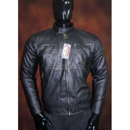 leather jacket with a price tag
